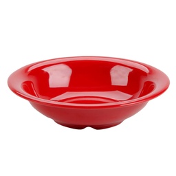 [PCOOPLAT5FR] PLATE deep, food-grade plastic, 0.5l, red/orange