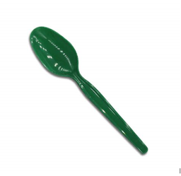 [PCOOUTENSPSG] SOUP SPOON, plastic, 15ml, green