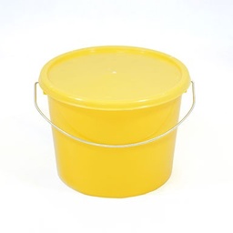 [CWATBUCK1P0YL] SEAU + COUVERCLE, plastique, 10l, jaune