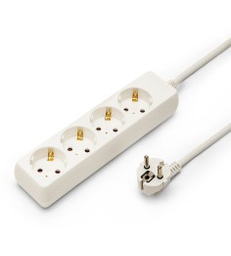 [PELEEXTD0314] MULTI-OUTLET EXT, 3G1.5²/3m, 4x2P+E/16A/IP20/EUR