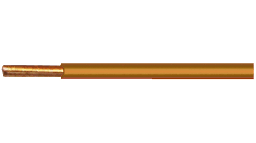 [PELECABW01RN] WIRE rigid, copper, 1.5mm², brown, per metre