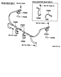 [YTOY90119-11020] SCREW for SAFETY BELT