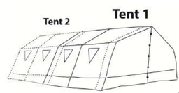 [CSHETENM27DA] (tent dispensary 27.5m²) ASSEMBLY BAND, for 2 tents