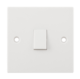 [PELETERM0W1W] SWITCH 1 pole, single throw, 10A, UK std, wall