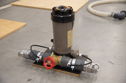 [CWATASSYD03] MONTAGE CHLORATEUR + VANNE GUILLOTINE + RACCORDS MONTES 2"