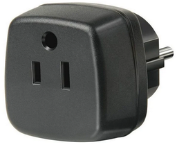 [PELEPLUGAEUUS] ADAPTER PLUG, M: type E+F/EUR / F: type B/US