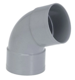 [CWATCVELS61HF] ELBOW COUPLING 67°30 to glue, PVC exhaust, Ø 100mm, FxF