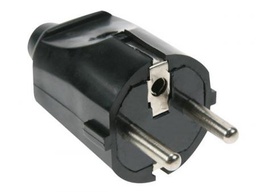 [PELEPLUGEINPS] FICHE mâle, plastique, type E+F/EUR, 2P+T 16A, IP20