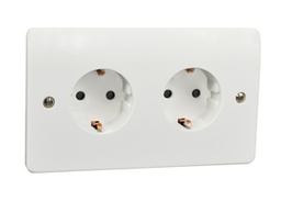 [PELETERM0SDE] SOCKET double, 2P+E/16A, EUR std, flush