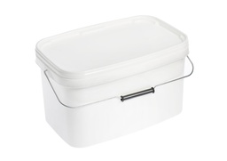 [CWATBUCK1F0WL] BUCKET + LID, plastic, 10l, white