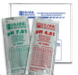 [CWATTESTI9B1] SOLUTION TAMPON (Hanna HI 77400 P) pH 4,01 + 7,01, 10x20ml