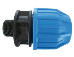 [CWATCECOA25MM] ADAPTER COUPLING compr/thread, MDPE, Ø 25mm-1", FxM