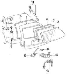 [YTOY67281-13060] CUSHION BACK DOOR LOWER EE106