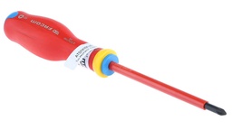 [PTOOSCREZH1CI] SCREWDRIVER Pozidriv, PZ1x100mm, ins. 1000V, ATD1X100VE