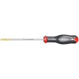 [PTOOSCRES65EY] SCREWDRIVER flat, milled bl., 6.5x150mm, isoryl, AR.6,5X150