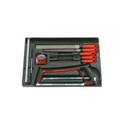 [PTOOSETST19] TOOL SET 19 pce, saw, tape rule & file, MOD.601PB