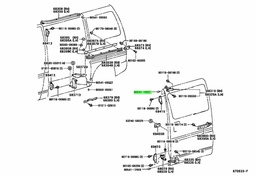 [YTOY90541-10031] CUSHION FOR LATERAL DOOR FOR HIACE