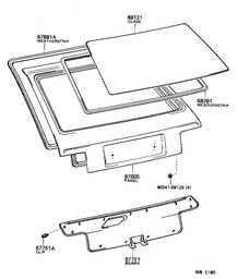 [YTOY90541-09126] BUMPER BACK DOOR EE10#