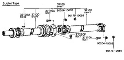 [YTOY90204-10002] FRONT OUTPUT PROPELLER SHAFT WASHER