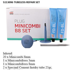 [TTYRREPAT68] TUBELESS REPAIR SET from the inside, with mushrooms B8