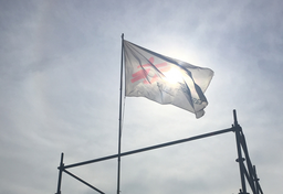[PIDEFLAG1M1] FLAG MSF logo, 100x150cm