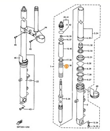 [YYAM36X-23141-0000] (Yamaha AG200) Spring, front fork