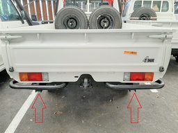 [TVEMBUMPRJ9] (HZJ79) BUMPER, RR + high-lift jack support, 2 pcs