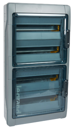 [PELEBOXE41865] DISTRIBUTION BOX surf mount, 4x18 mod., 448x822x161mm, IP65