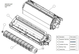 [CCLIAIRCG2FI] (General ASG12UI) FAN MOTOR, for indoor unit