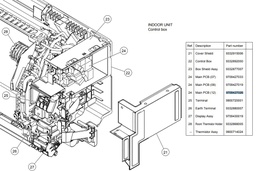 [CCLIAIRCG2CI] (General ASG12UI) CARTE DE CONTROLE, pr unité intérieure