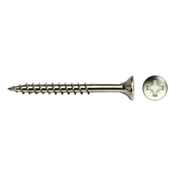 [PHDWSCREZC454] SCREW countersunk, galva., Ø4.5x40mm, PZ, for wood, 500pcs