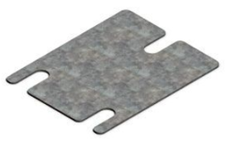 [PPACWARERAD82] (AR racking) DOCKING PLATE, 80x80x2mm