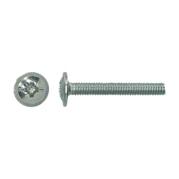 [PHDWBOLT04R20] POELIER SCREW domed head, zinc plated, M4x20mm, slotted head