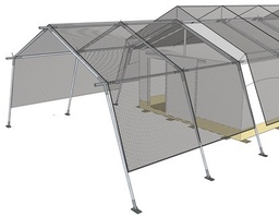 [CSHETENM45NC] (tent multipurp. 45m²) CANOPY shade net + frame