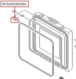 [PCOLSOLSD2SG1] (BMedic TCW40/2000SDD) OUTER GASKET FRIDGEDOOR (294.5104.08)