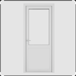 [CSEMCONTC133] (Containex) DEMI-PANNEAU, gauche, décor intérieur blanc