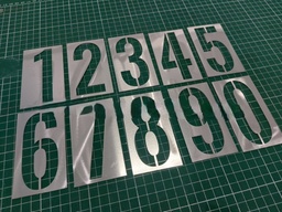 [PPAITOOLS1N] STENCIL PLATES, aluminium, 10 numbers, 100mm