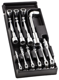 [PTOOWRENSS109] OPEN-SOCKET WRENCHES, 8-19mm, metr., MOD.75-1, set of 10pcs