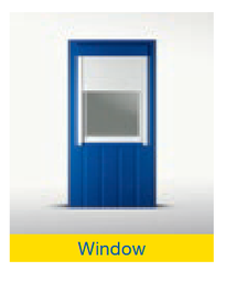 [CSEMCONTC124] (Containex) PANEL WITH WINDOW 945x1200, R/H hinged