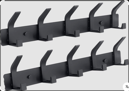 [CSEMCONTC122] (Containex) COAT RACK w/ 5 double hangers, wall mounted