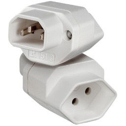 [PELEPLUGAIE13] ADAPTER (ARP 42647) IEC 320(65°)/T13SW, type J/Swiss outlet