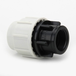 [CWATCECOA004F] CONNECTOR COUPLING compr/threaded, PE, Ø 100mm-4", FxF
