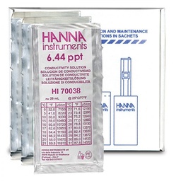 [CWATTESTIC62] (HI 98130) SOLUTION TAMPON (HI 70038P) 6,44 ppt, 25x20ml box