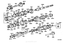 [YTOY90520-30019] JONC CLIP arbre intermediair boite vitesse, 2,05mm, HZJ7#MK2