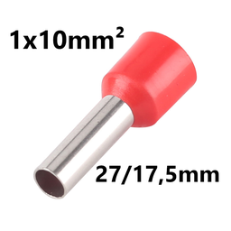 [PELECABEE10L] EMBOUT DE CABLE isolé, 1x10mm², 27/17,5mm