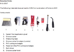 [CBUIFLOOPTS] (PVC floor) TOOLS for installation, set