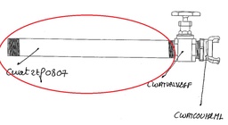 [CWATPIPG2I701] PIPE, galvanized steel, Ø 2" DN50, 70cm, MxM threaded