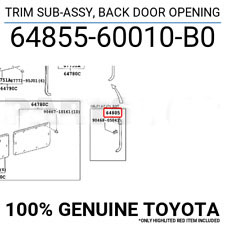 [YTOY64855-60010-B0] TRIM back door, body side, HZJ78