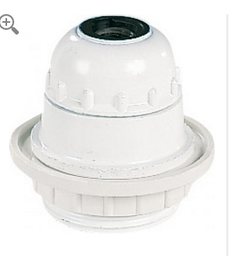 [PELELIGLSEFD] LIGHT SOCKET, E27, 230V, end line fitting, double ring