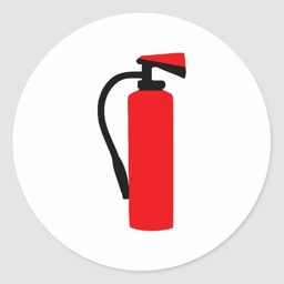 [PSAFSTICP32E] PICTOGRAM fire extinguisher, PP, Ø 315mm, non-adhesive